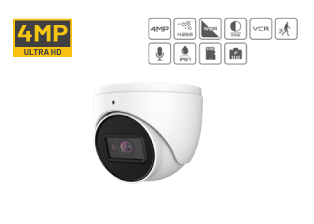 4MP PoE Camera with Mic for Cloud Video Storage