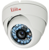 HD 720P White Dome CCTV Security Coax Camera / 2000 + TVL Analog Infrared Indoor/Outdoor Color D/N
